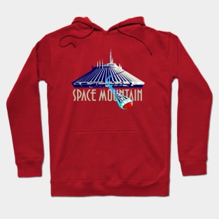 Space Mountain Retro Style - White Hoodie